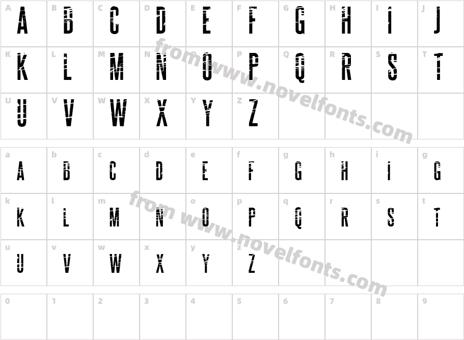 ALCATRAZCharacter Map