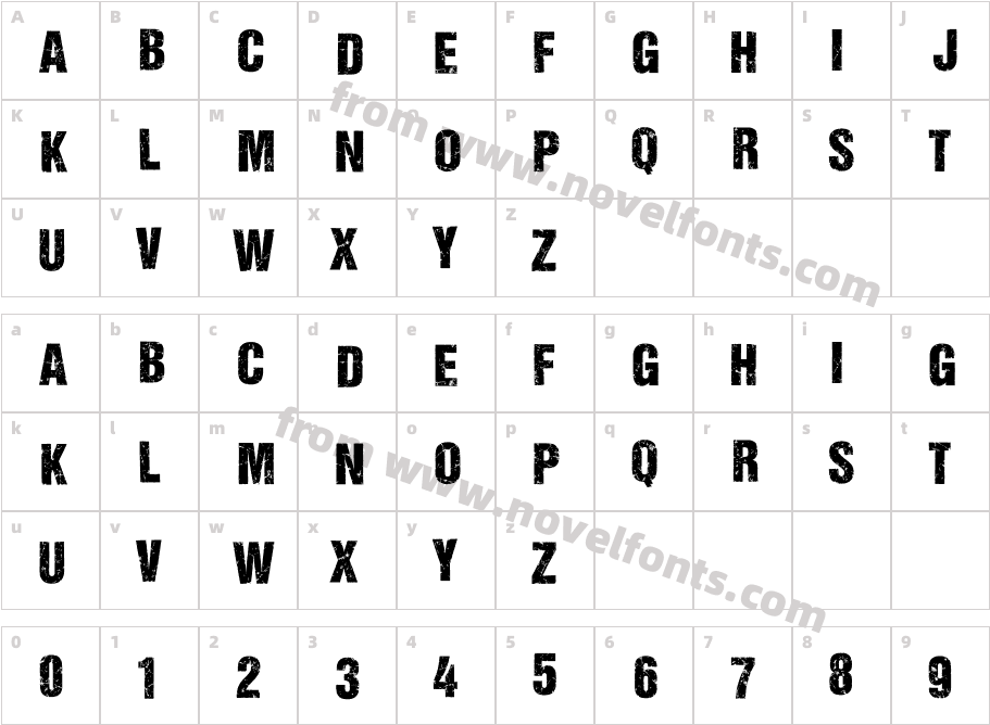 ALL AGES DEMO Bold ItalicCharacter Map