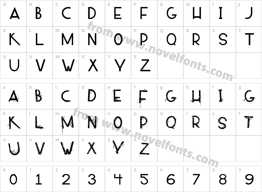 ALPACA54Character Map