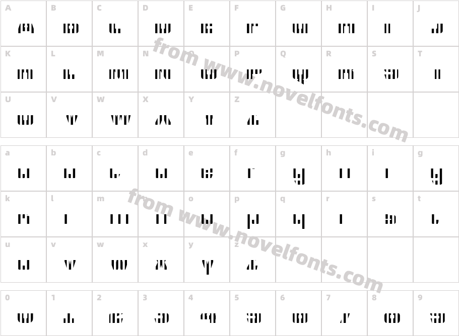 CFB1 American Patriot SPANGLE 2 Bold ItalicCharacter Map