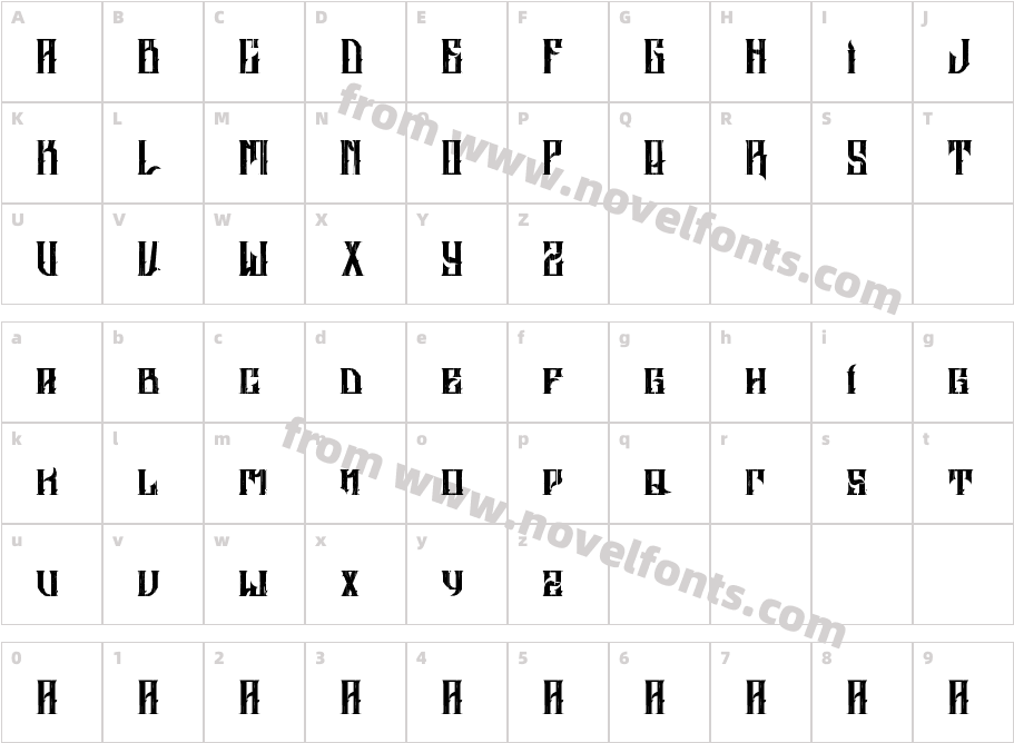 ALTRASHED-roughCharacter Map