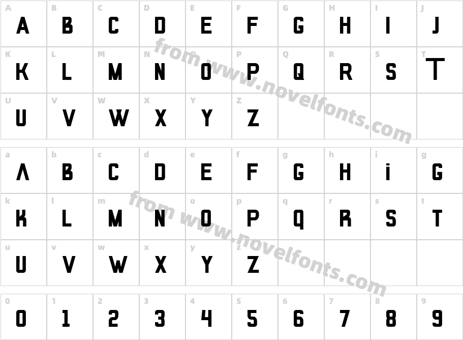 AMOUXCharacter Map