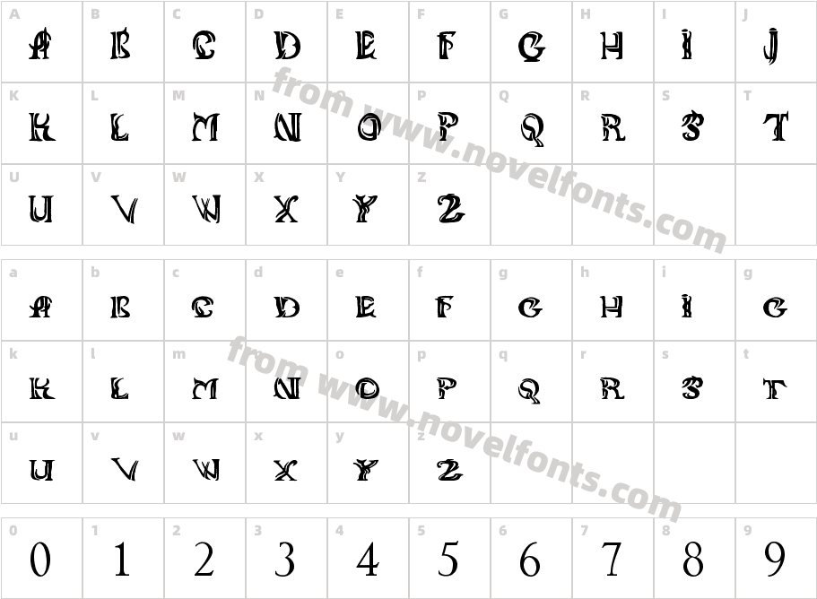 ANIIKLACharacter Map