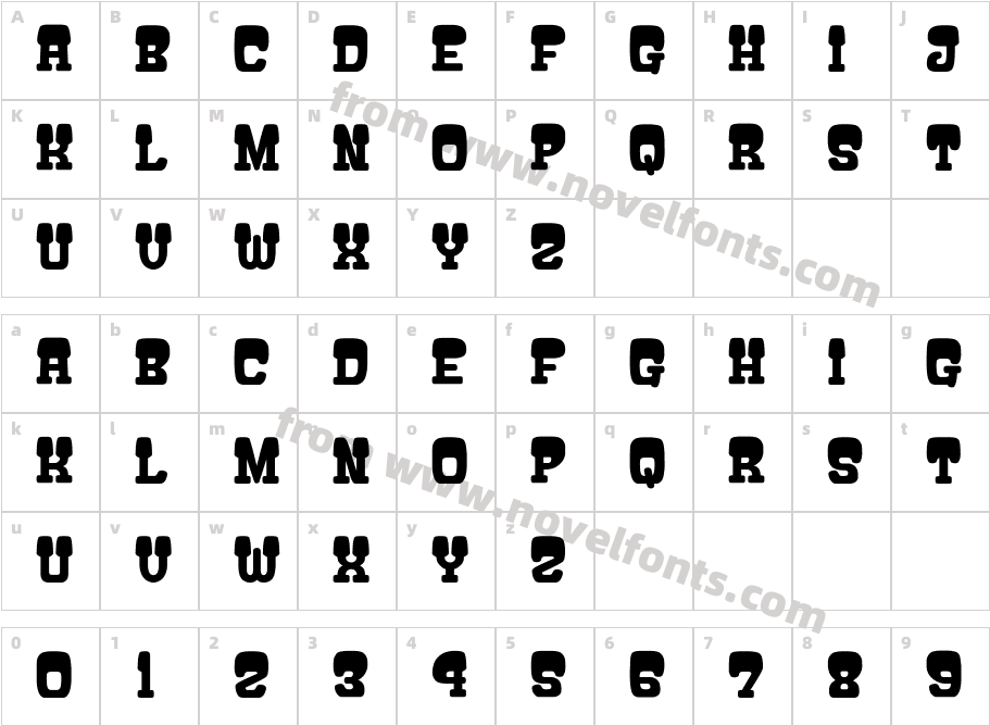 ATAMA-SERIF__GCharacter Map