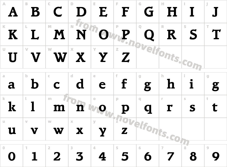 ATBramley-BoldCharacter Map