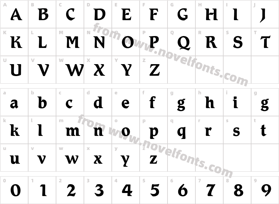 ATRomic-BoldCharacter Map