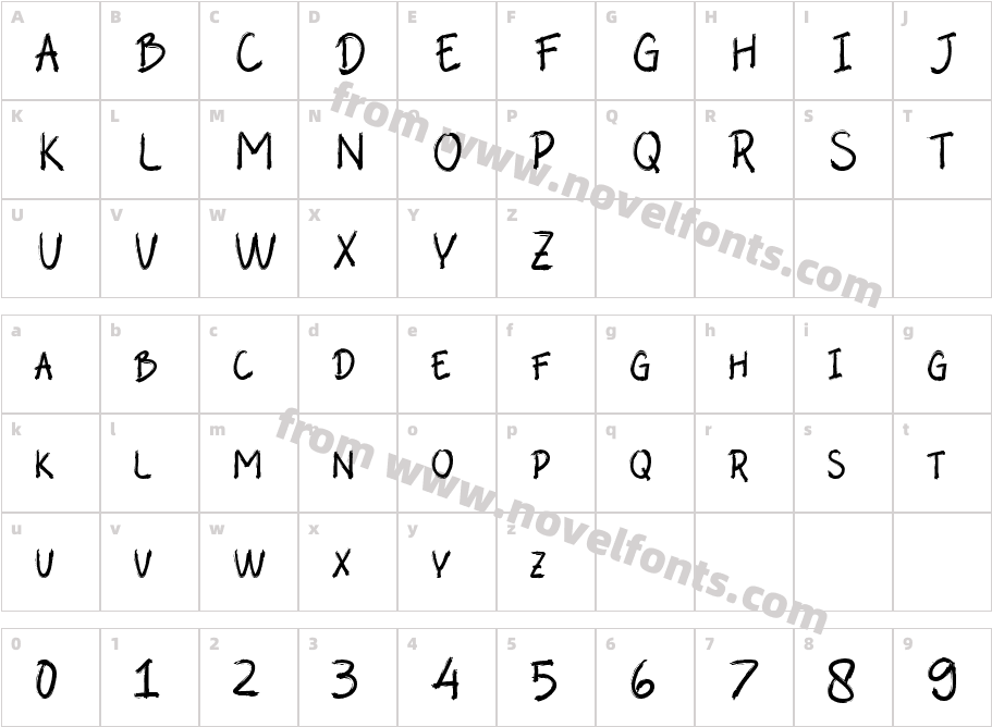 AbaloneCharacter Map