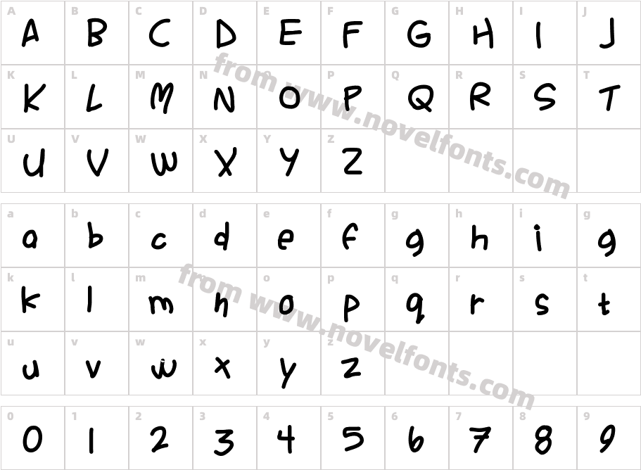 AckidentCharacter Map