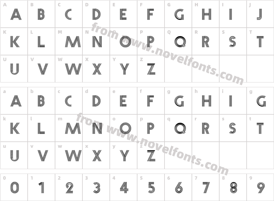 Acton-Regular DBCharacter Map