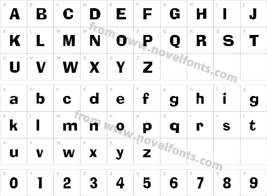 AdLib RegularCharacter Map