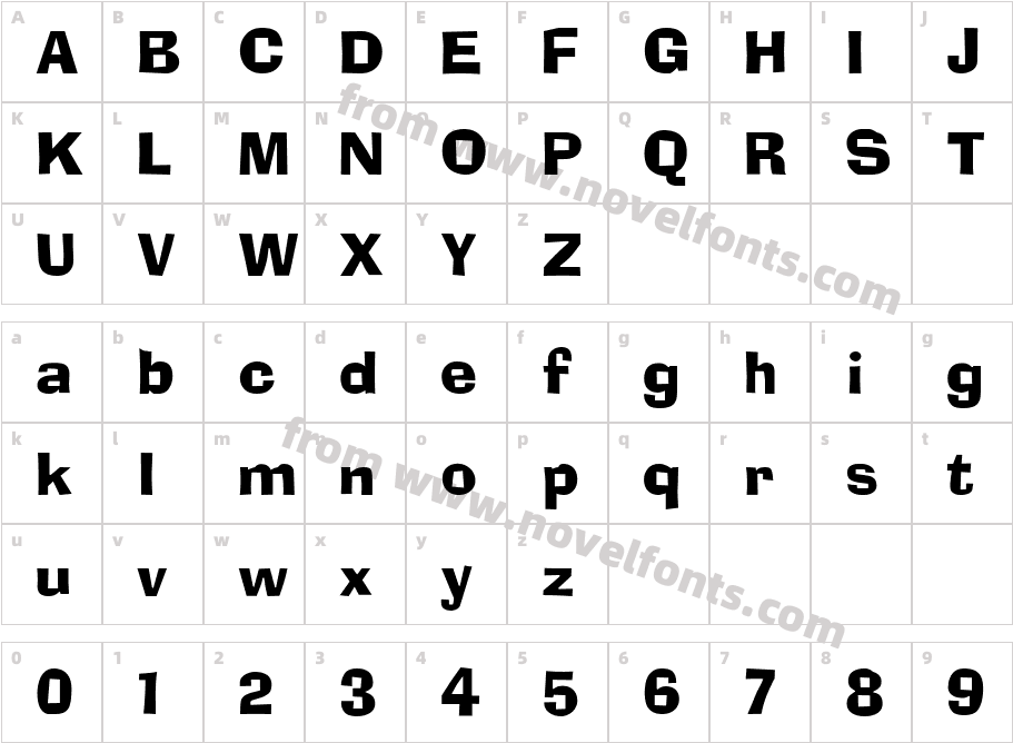 AdLibCharacter Map