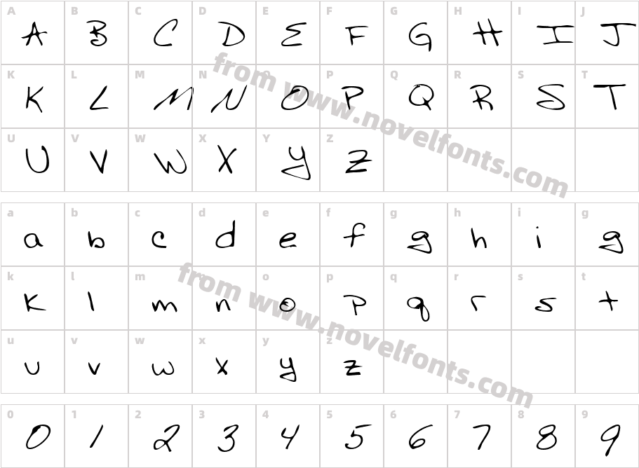 AdamsHand-PlainCharacter Map