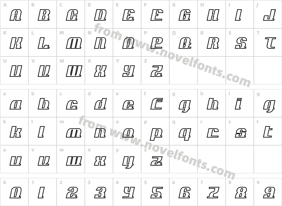 AddLoops OutlineCharacter Map