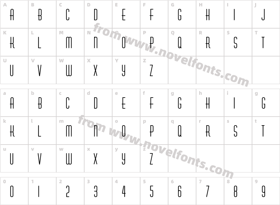 887-CAI978Character Map