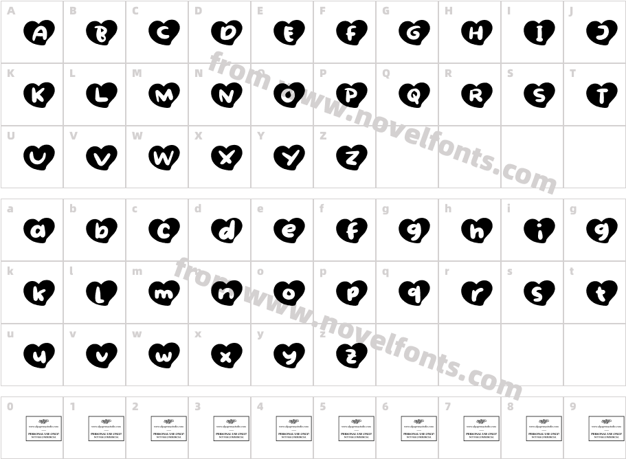 AdoreCharacter Map