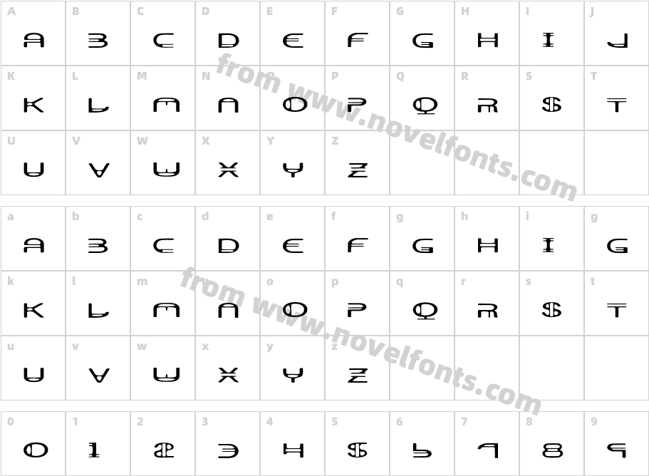 AeratorCharacter Map