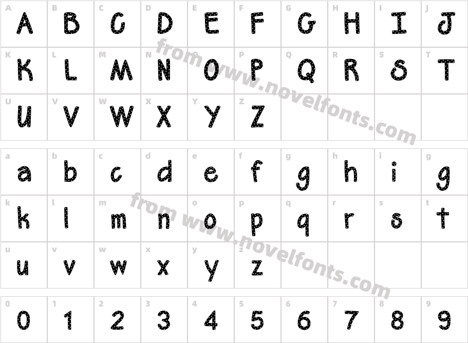 CK FrostingCharacter Map