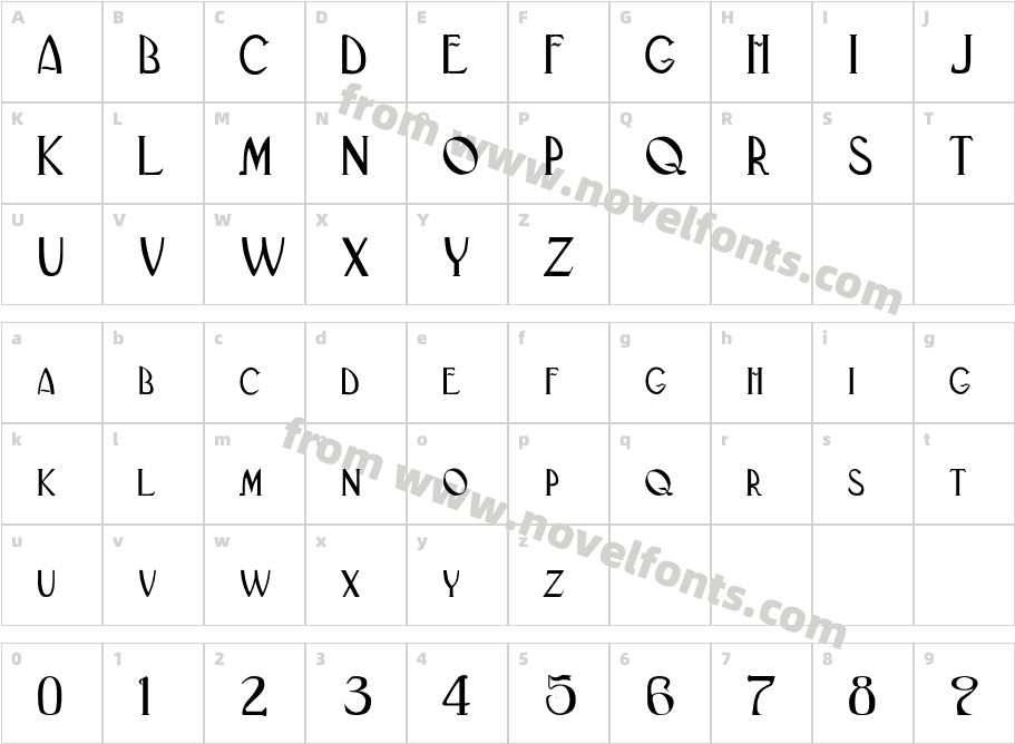 890-CAI978Character Map