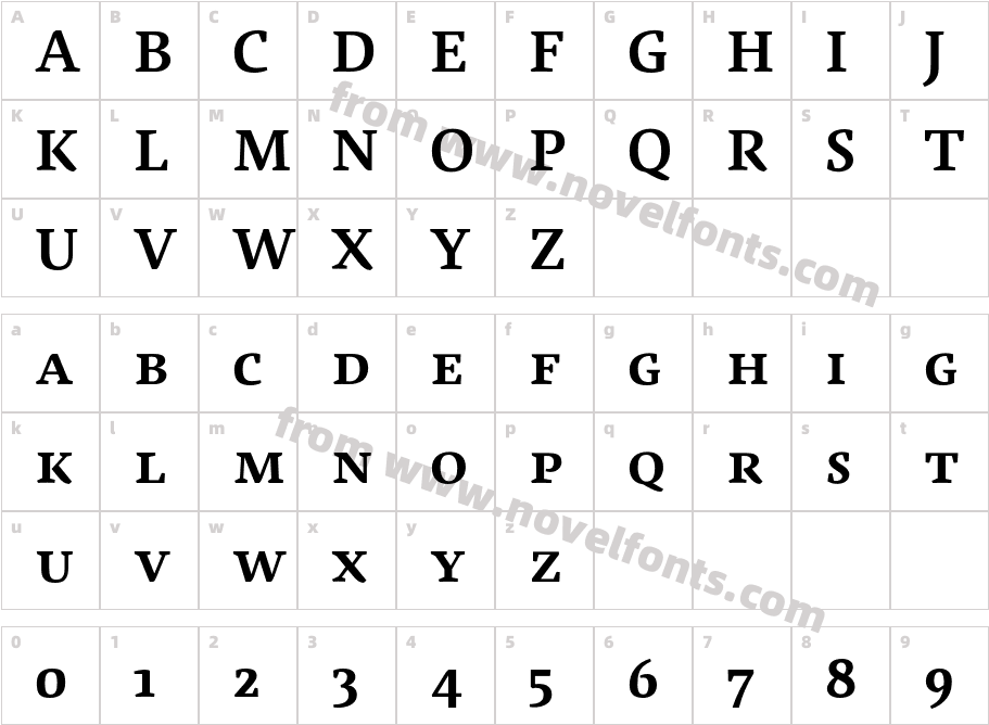 AgendatypeSmallCaps-BoldCharacter Map