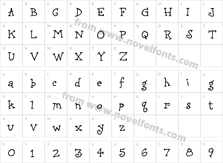 CK HopscotchCharacter Map