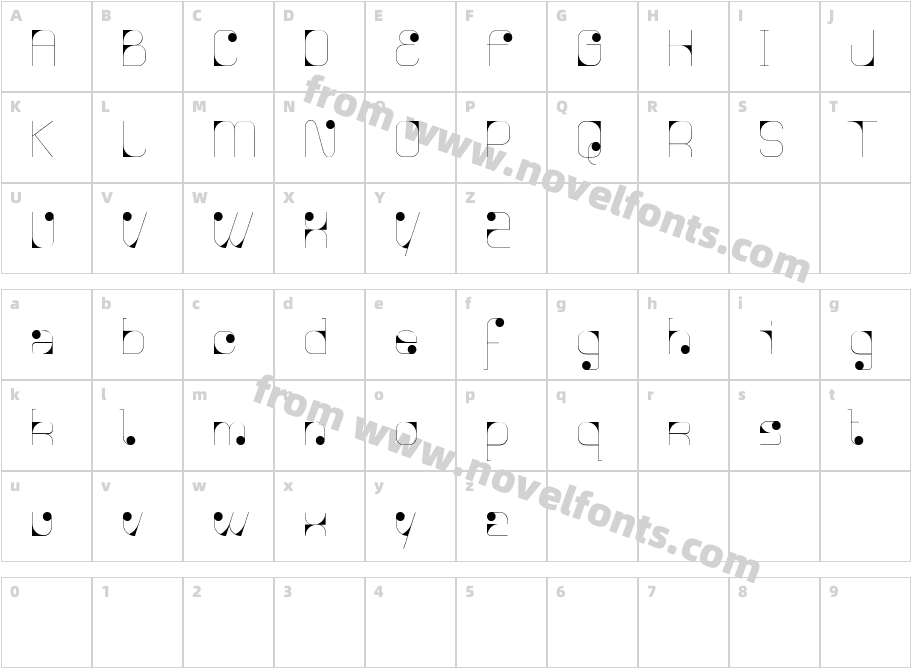 Agnes serifCharacter Map