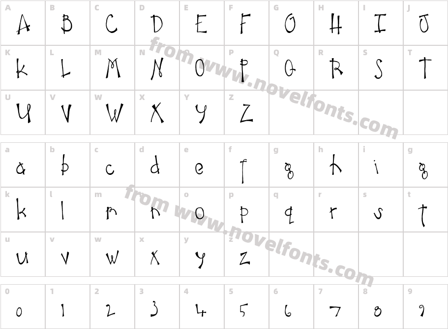 CK HuckleberryCharacter Map