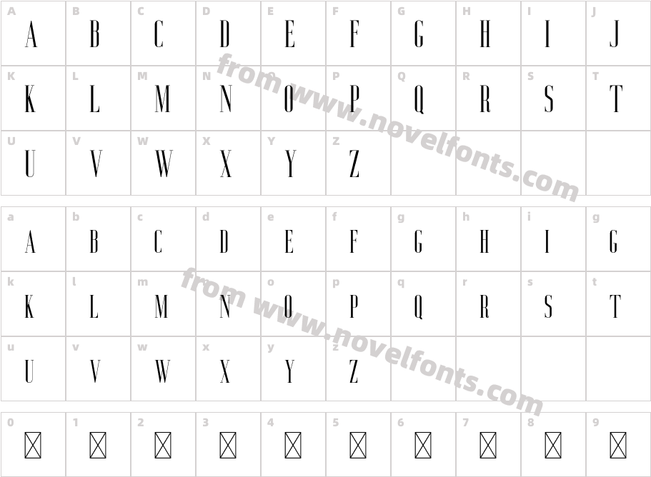 AgueroSerifFree-RegularCharacter Map