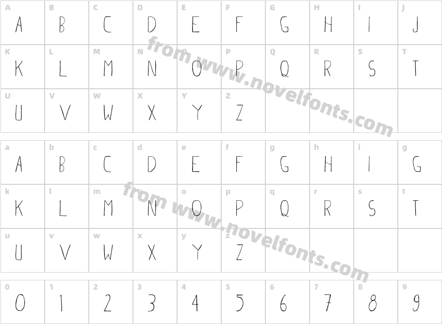 AhsanCreativeRegularCharacter Map