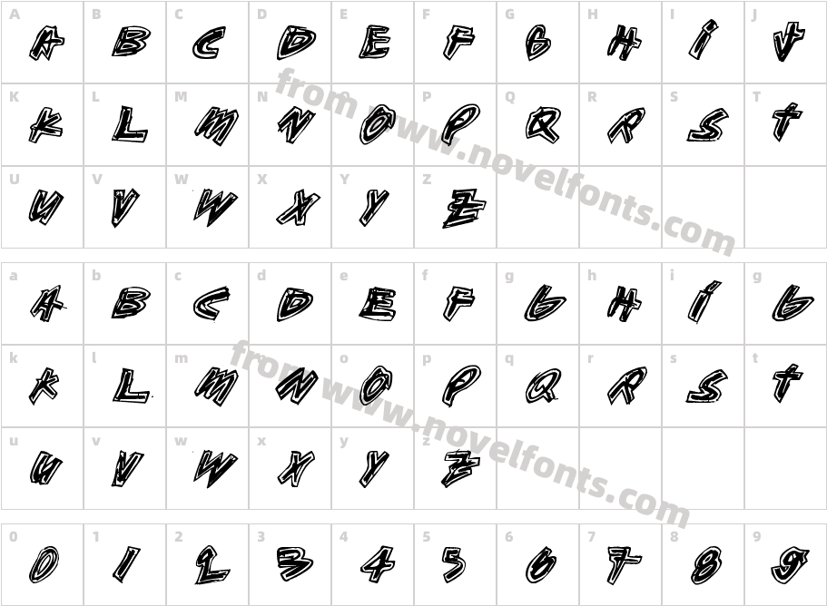 AikasiirtymaCharacter Map