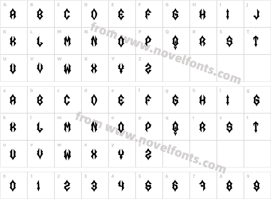 Aircraftman RegularCharacter Map