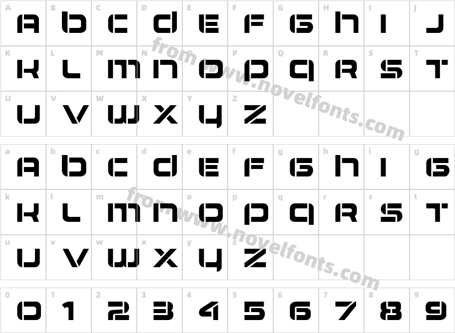 Airlock RegularCharacter Map