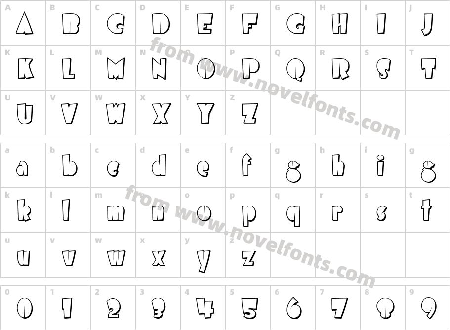 Airmole ShadedCharacter Map