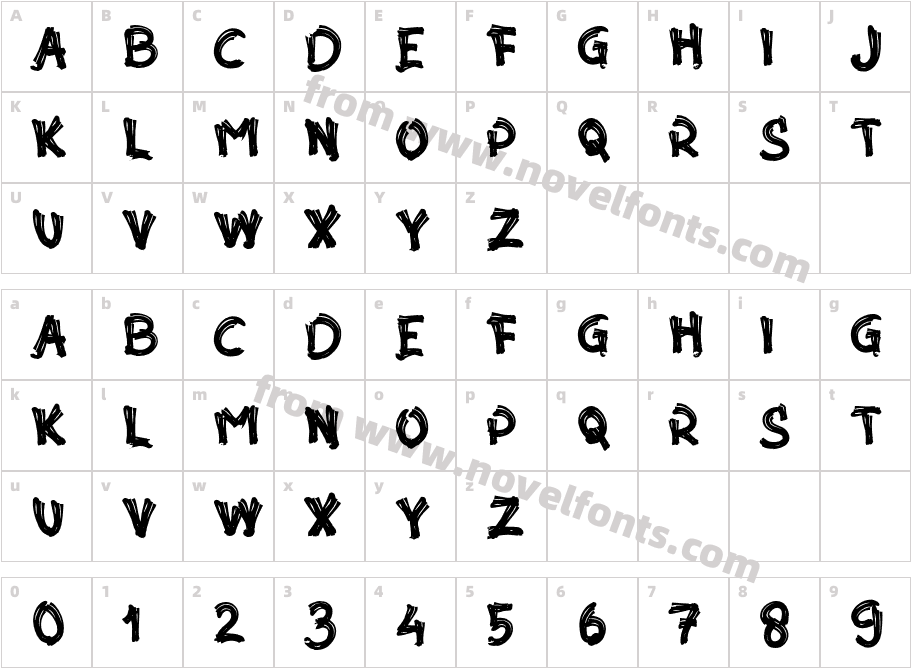 Akar RumputCharacter Map