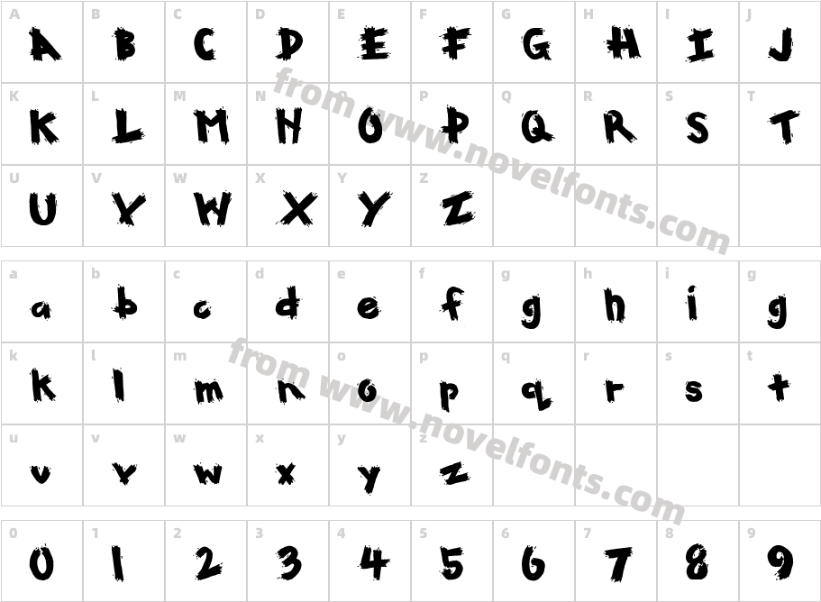 CK PaintbrushCharacter Map