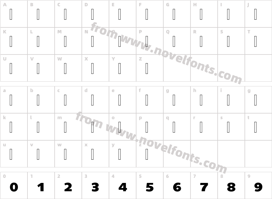 AlHarfAlJadid Linotype OneCharacter Map