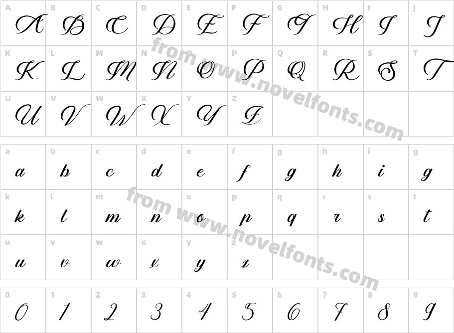 AlacarteCharacter Map