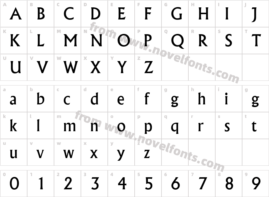 Albertus MediumCharacter Map