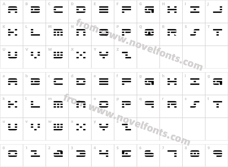 Aldo's NovaCharacter Map