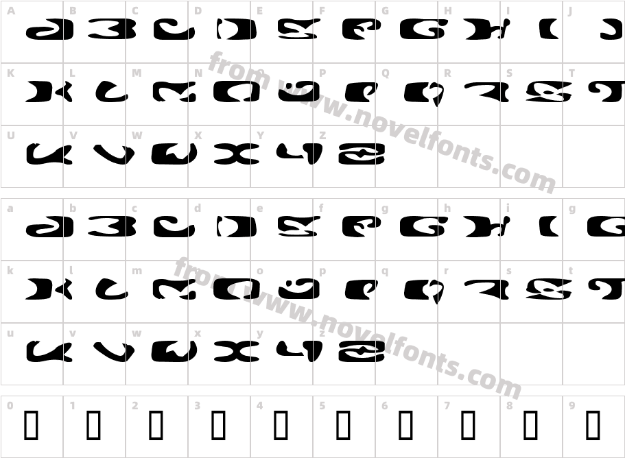 Alien Ghost 2Character Map