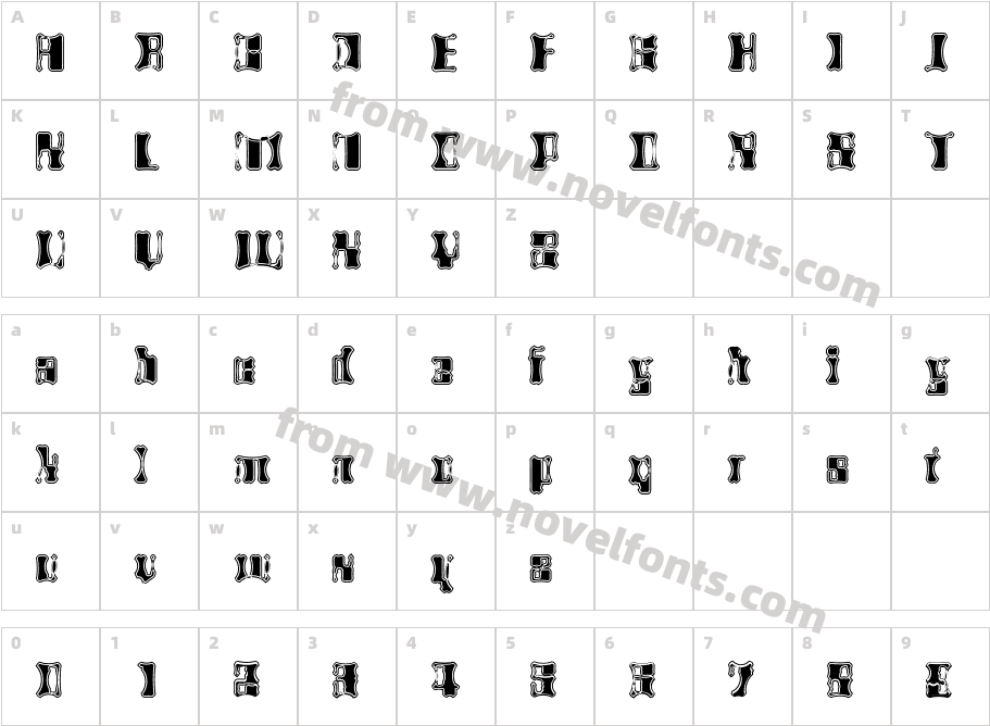 AlienAutopsyCharacter Map