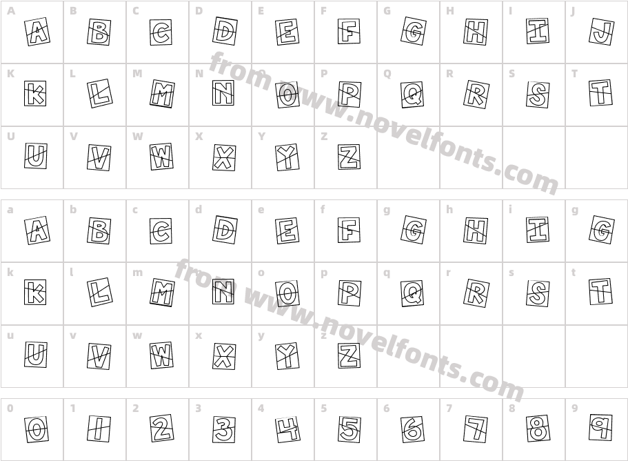 CK Split BoxCharacter Map