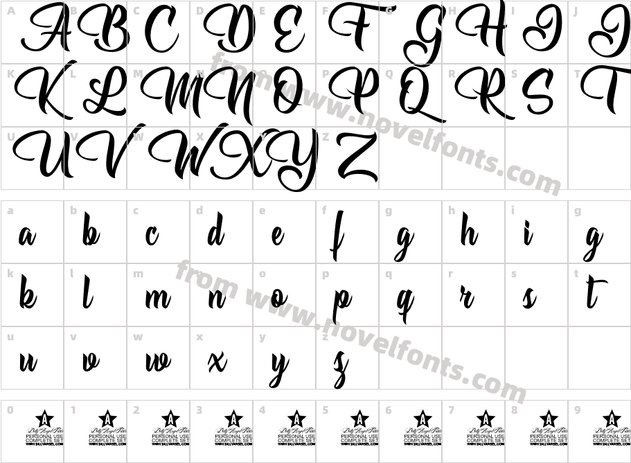 Allessa Personal UseCharacter Map