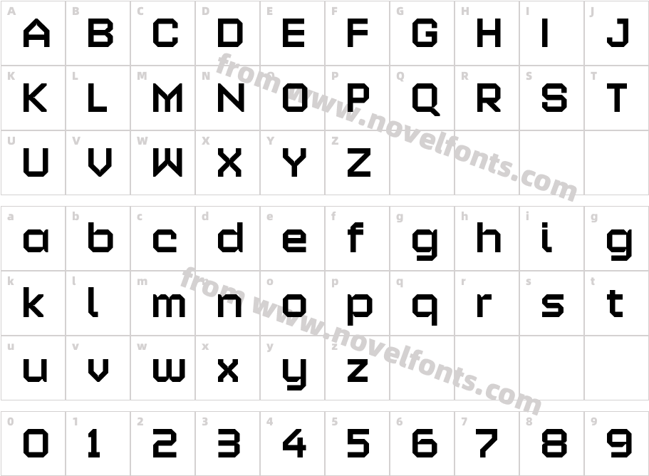 Alloy SemiBoldCharacter Map