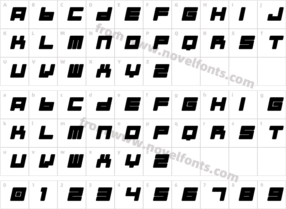 Almanaque ItalicCharacter Map