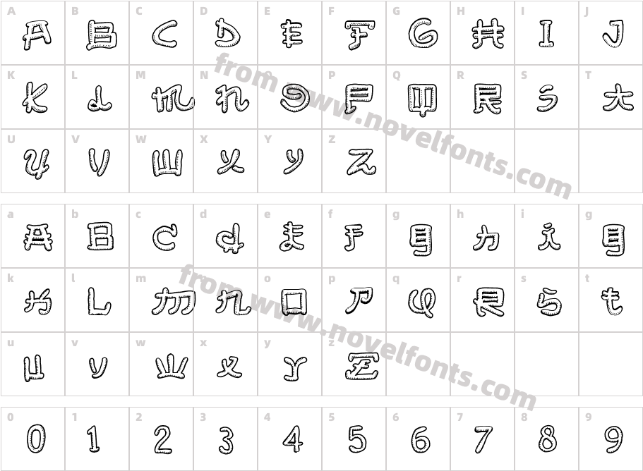 Almost Japanese SmoothCharacter Map