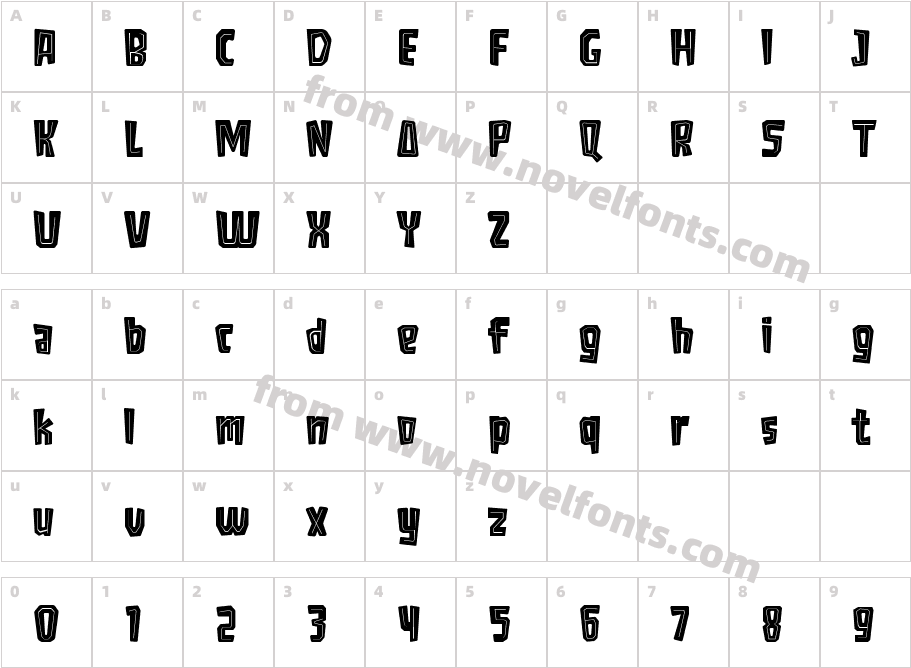 AlpalozaRegularCharacter Map