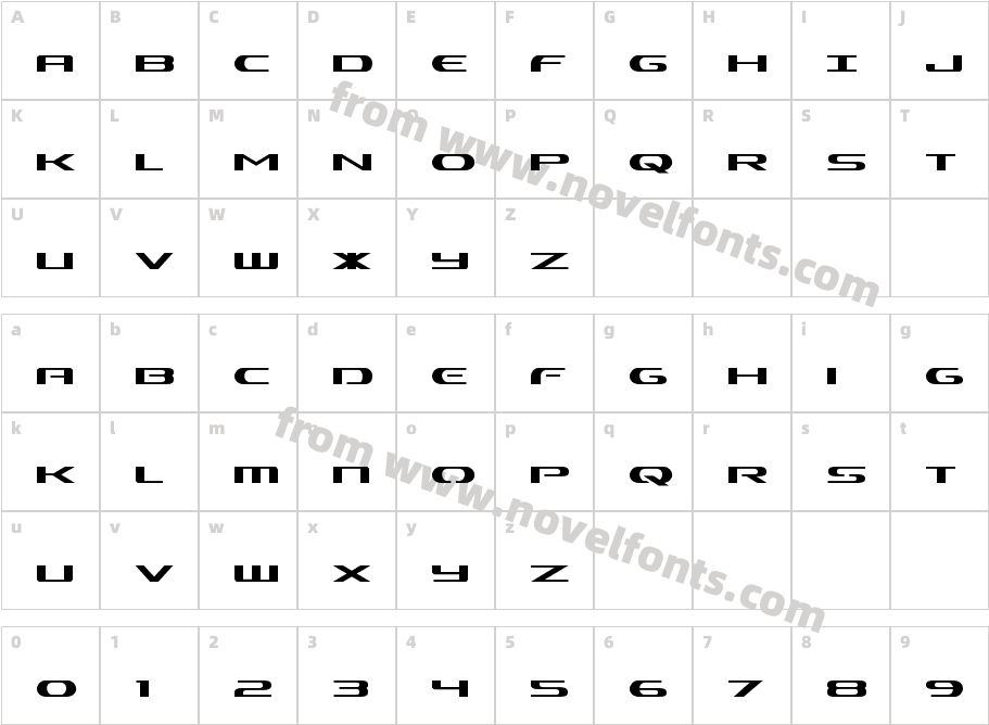 Alpha MenCharacter Map