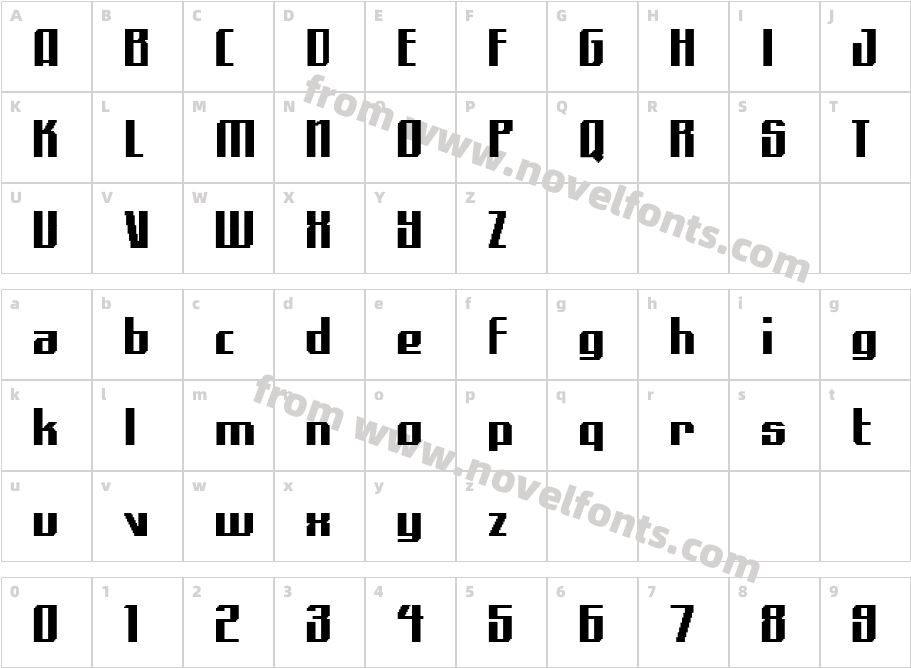 Alpha QuadrantCharacter Map