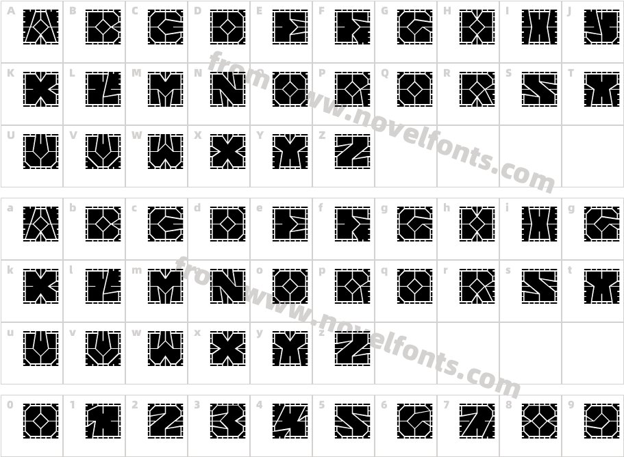 AlphaBloc-CordeCharacter Map