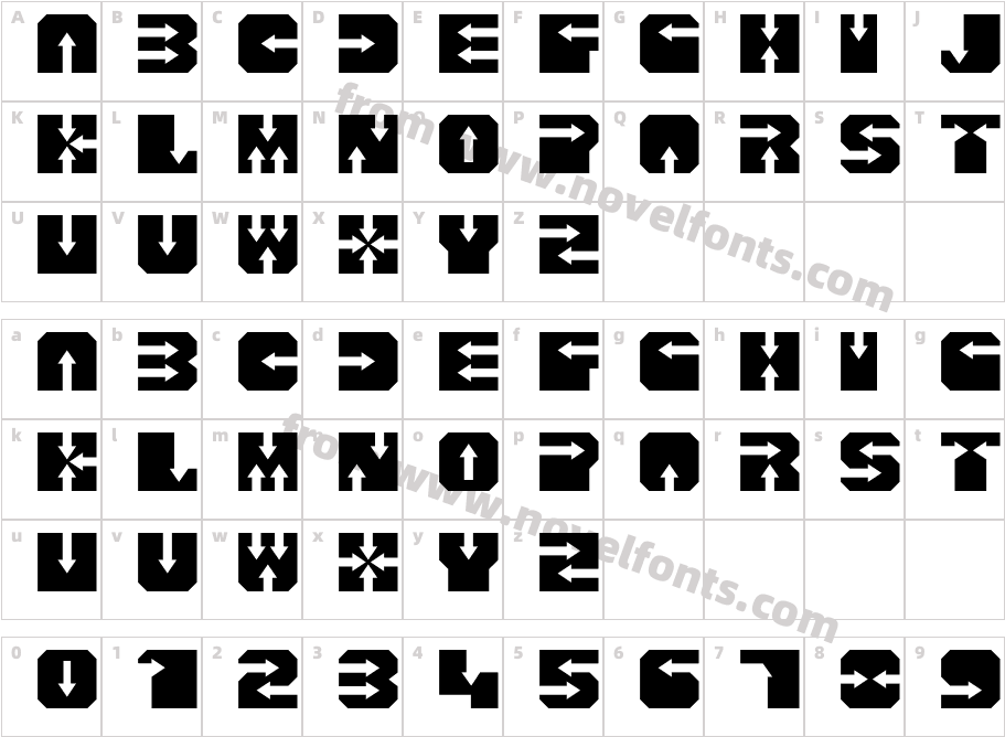 AlphaBloc-DirectCharacter Map